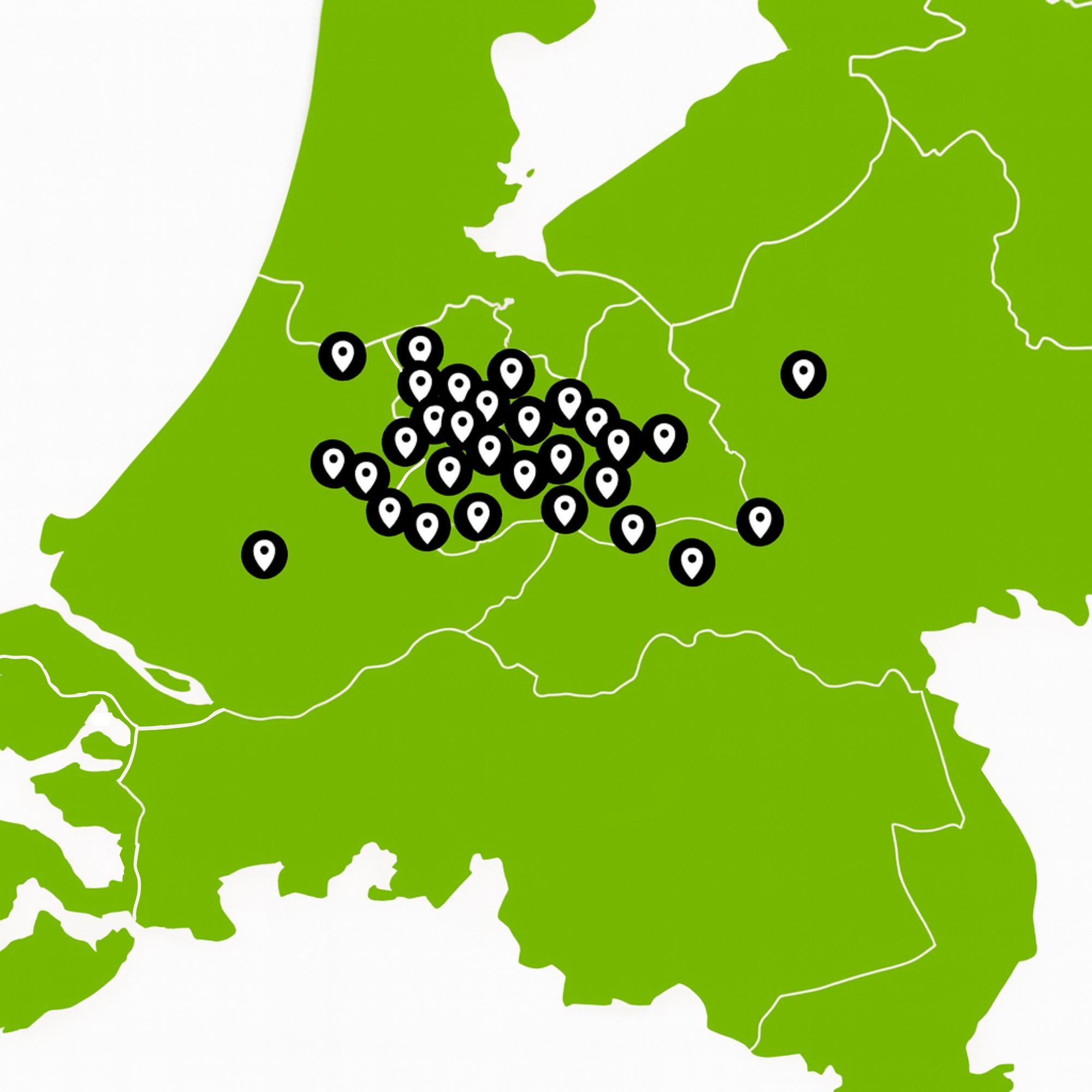 Overzicht van alle installaties van Klimaatwinkel